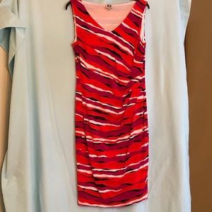 Anne Klein multicolor sheath dress, Sz M.